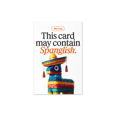 Spanglish Greeting Card