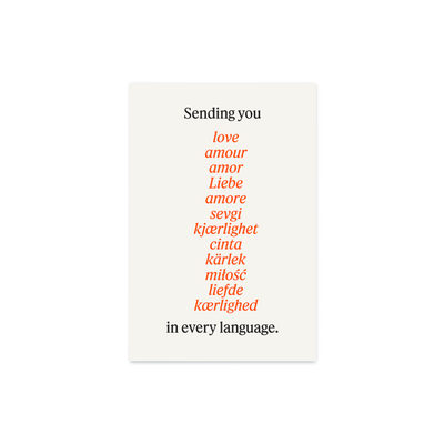 Love Language Greeting Card