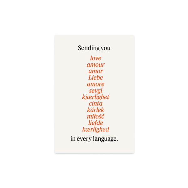 Love Language Greeting Card